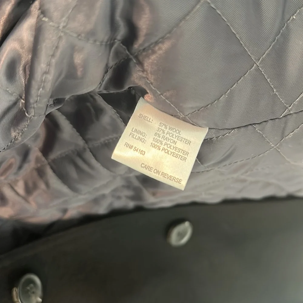 CALVIN KLEIN Classic Fit Wool Blended Overcoat - Medium - Picture 7 of 8